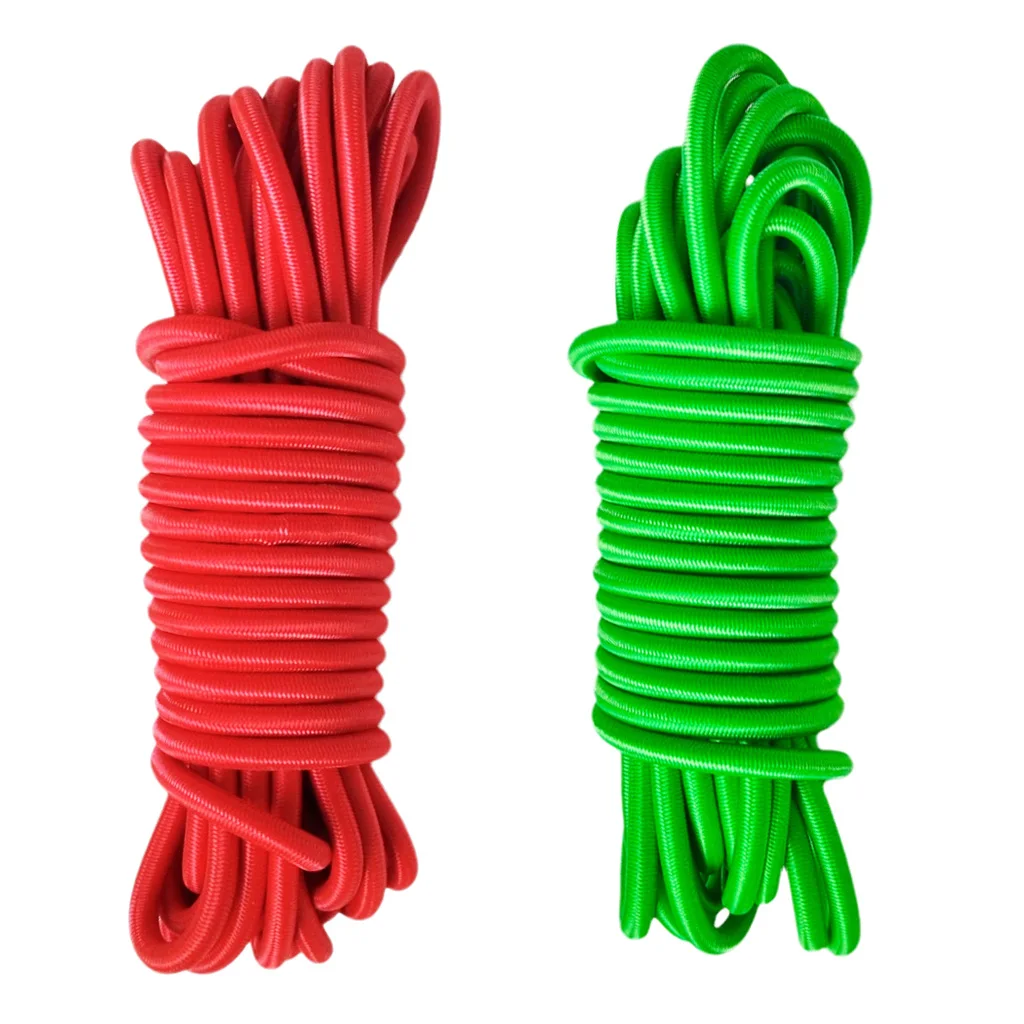 2Pcs 5m 4mm Elastic  Rope Shock Cord Tie Down For Boats Trailers New