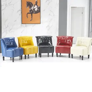 

Clothing Store Small Sofa European Retro Single Double Three Bedroom Rental Room Sofa American Leather Fabric Sofa