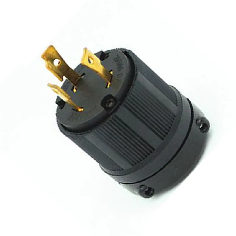 

10PCS Male Thread Lock Connector Plugs 2P3W 30A 250V Power Electrical Accessory Plugs Home Use