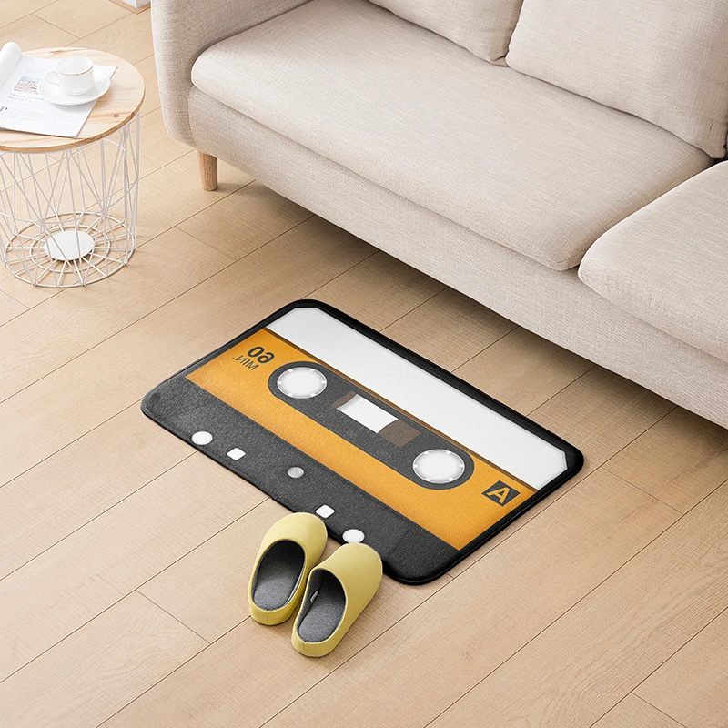 Retro Cassette Music Tape Floor Mat