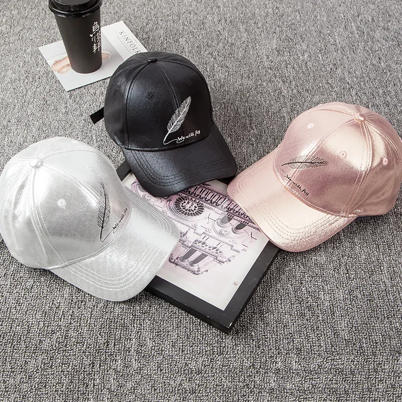 Новые мужские и женские бейсбольные кепки с вышитым пером буквенным принтом