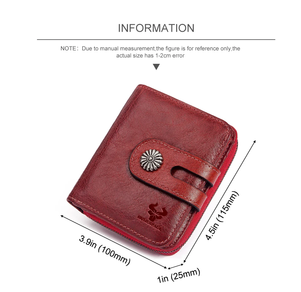 Женский короткий кошелек RFID, коровья кожа, кошелек, новая мода, Женский держатель для карт, Повседневный Кошелек для монет