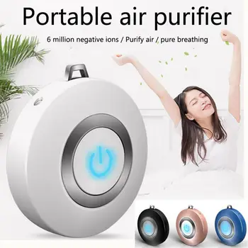 

Wearable Air Purifier Necklace Mini Portable USB Air Cleaner Negative Ion Generator Low Noise Air Freshener Fight fluNew