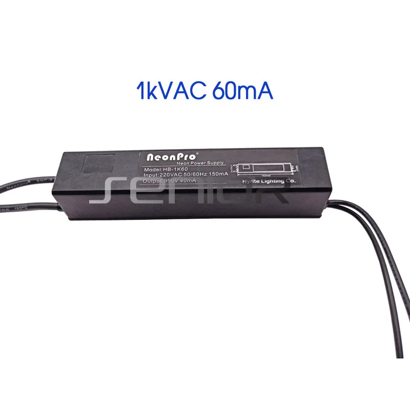 Высокая яркость неоновый вывеска трансформатор 990V40mA источник питания