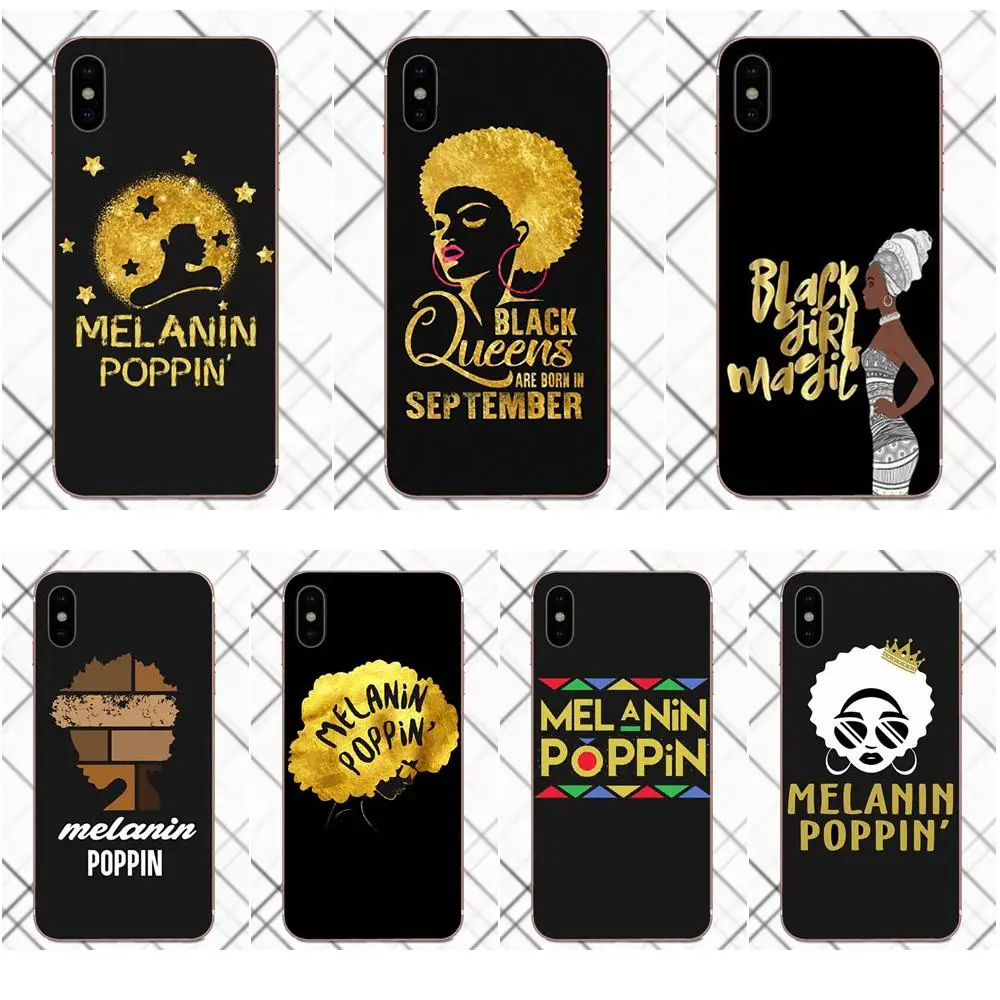 Чехол для мобильного телефона queen Melanin Poppin Golden Girl из ТПУ Xiao mi 6 A1 Max x 2 5X 6X Red Note 5 5A 4X 4A