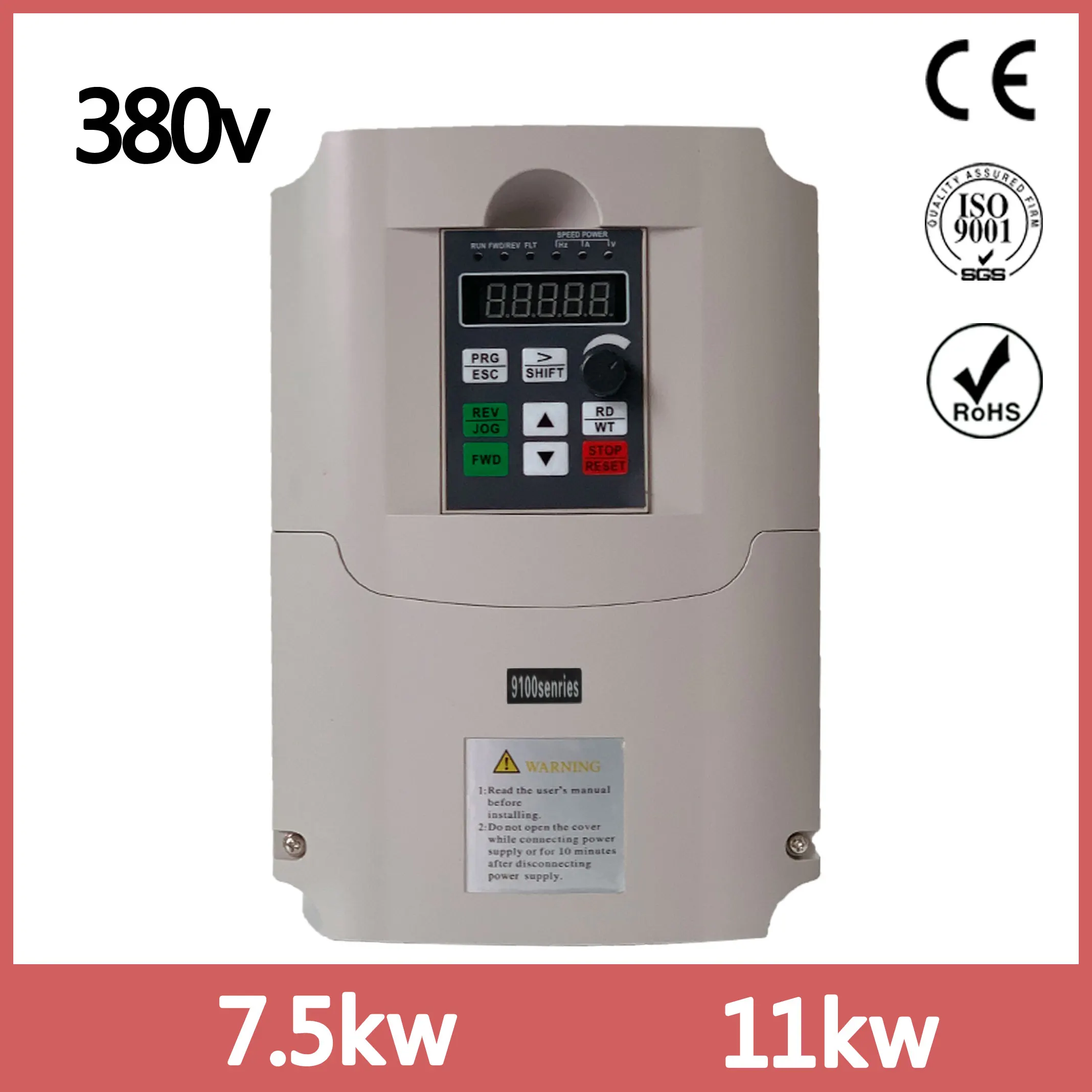 VFD 380 V 440 7.5KW 10HP частотно регулируемый привод с ЧПУ мотор инвертор конвертер для