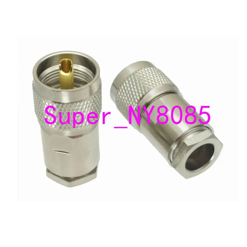 Conector Macho Plugue Braçadeira Pl259 Rg8 Lmr400 Rg213 Rg165 Rg393 Rg214 10pcs Uhf