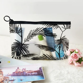 

PVC Transparent Makeup Travel Women Need Toiletry Makeup Brush Storage Bags Organizer Case Bath Wash Make Up Box