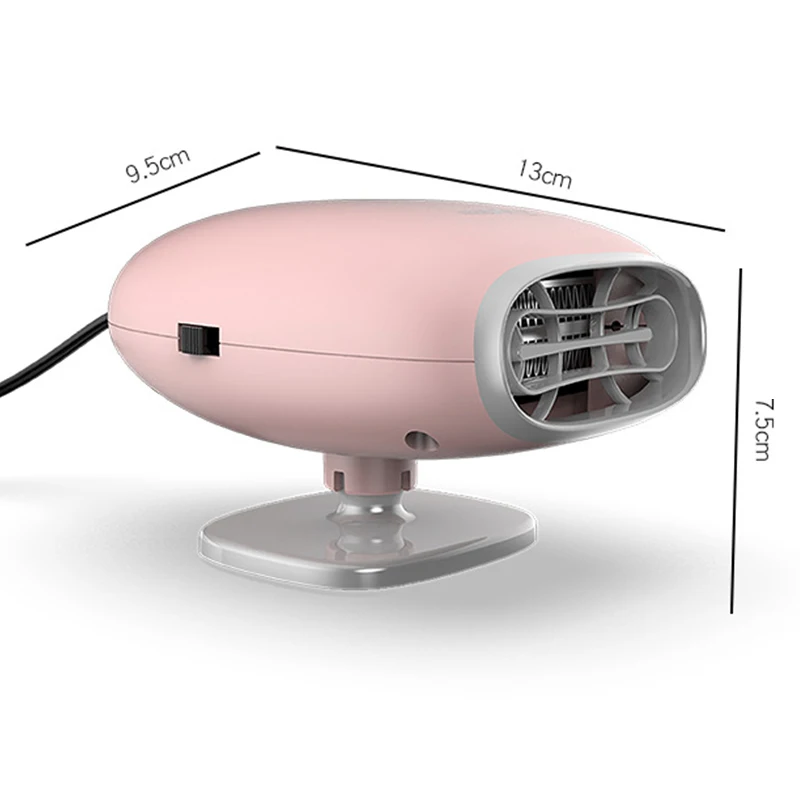 Портативный автомобильный обогреватель 12 В 150 Вт Электрический тепловентилятор подогреватель лобового стекла Defroster Demister