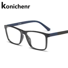 Konicheng прозрачные оптические очки оправа для мужчин и женщин винтажные квадратные очки оправа с прозрачными линзами очки оправа 8013