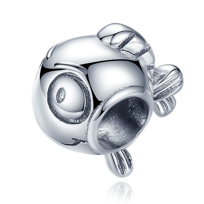 Genuine 925 sterling silver marine animal hanging bead pendant suitable for original Pandora bracelet ladies fashion jewelry