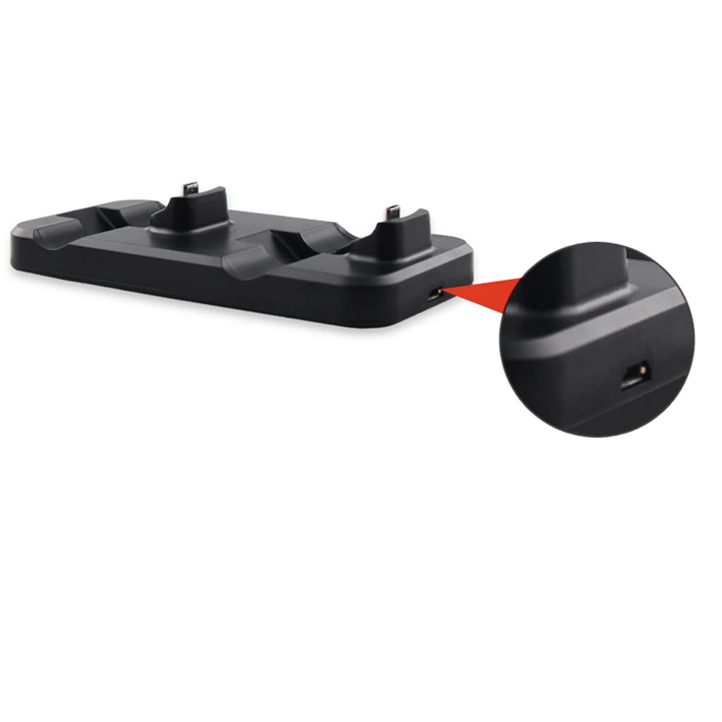 Game Handle Charging Dock Double Gamepad Wireless Controller Chargers Base Charging Dock Station for Black