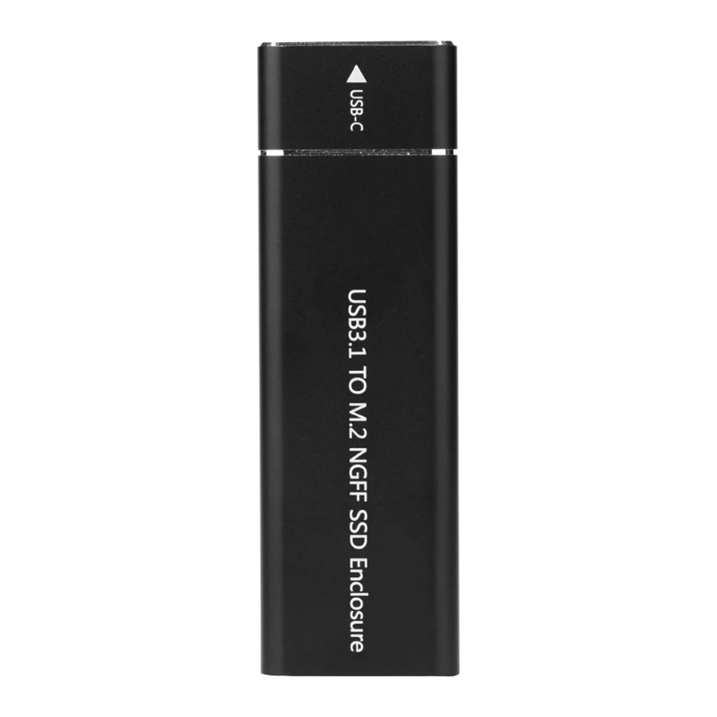 

Aluminum USB 3.1 Type-C to M.2 NGFF SSD Case 6Gbps External Hard Drive Disk Case