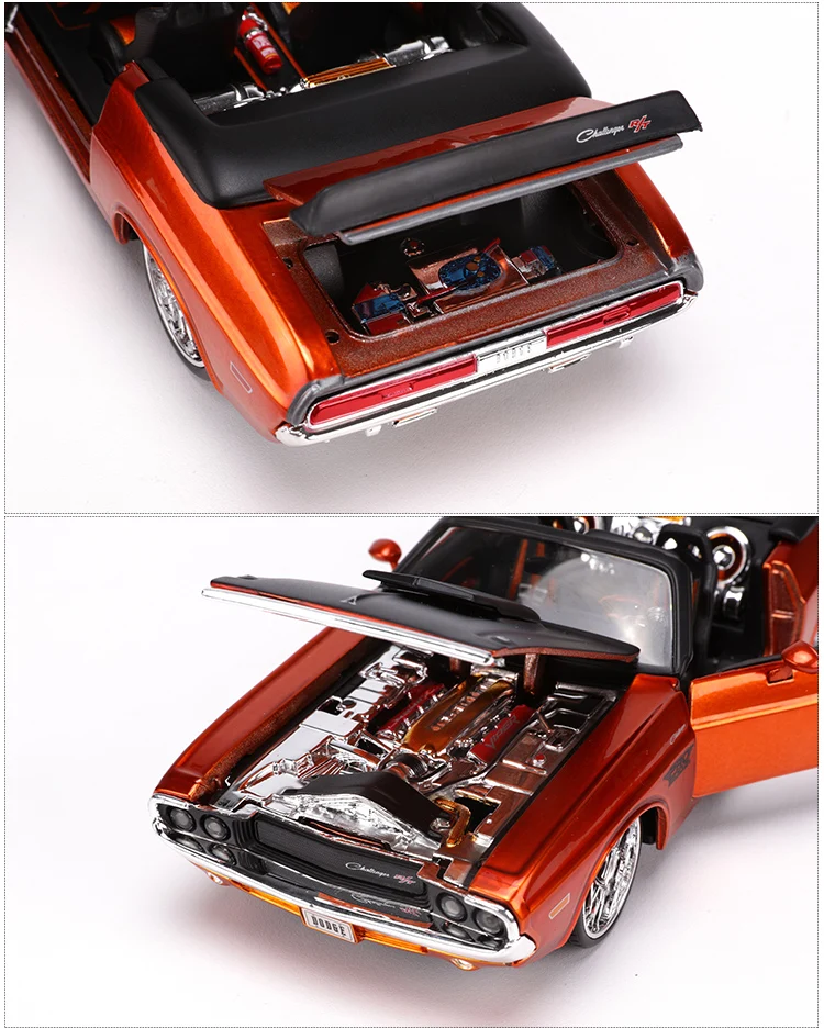 Maisto 1:24 1970 Dodge Challenger модель автомобиля из сплава, модель автомобиля, украшение автомобиля, коллекция, Подарочная игрушка