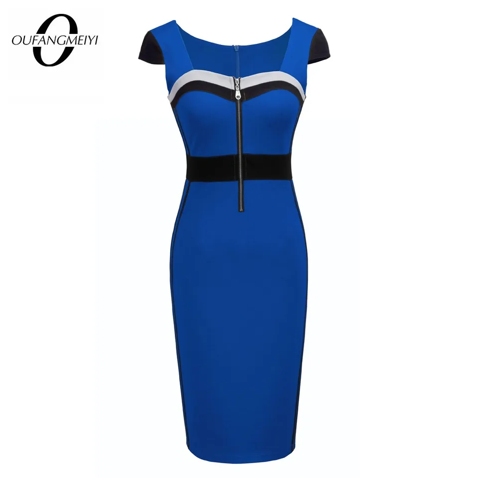 colour block bodycon dress