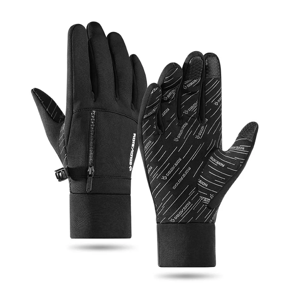 

Winter Riding Warm Gloves Windproof Touch Screen Functional Men Gloves Nonslip Thick Velvet Waterproof Sports Bag Women Gloves
