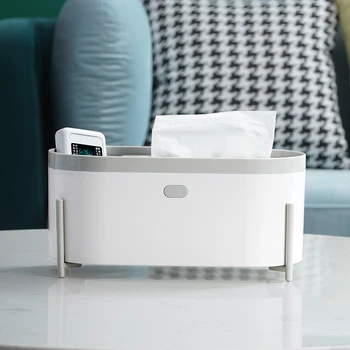 

White Creative Square Container Tissue Box Cover Holder Storage Napkin Tissue Boxes Toilet Paper Servilletas Wipe Case BW50ZJ