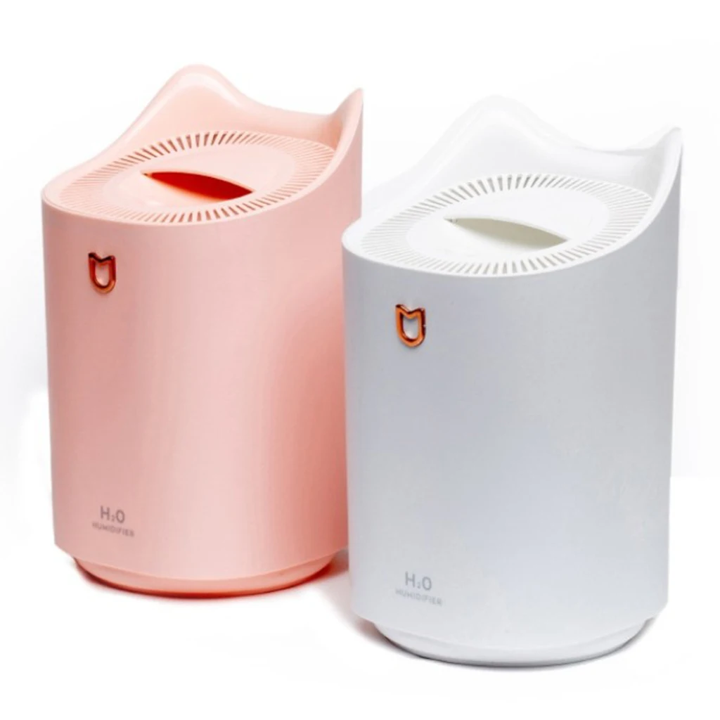 Ultrasonic Double Nuzzle Refreshing Mist Air Humidifier 3000ML Large Capacity Aroma Oil Diffuser for Home USB Mute Misting