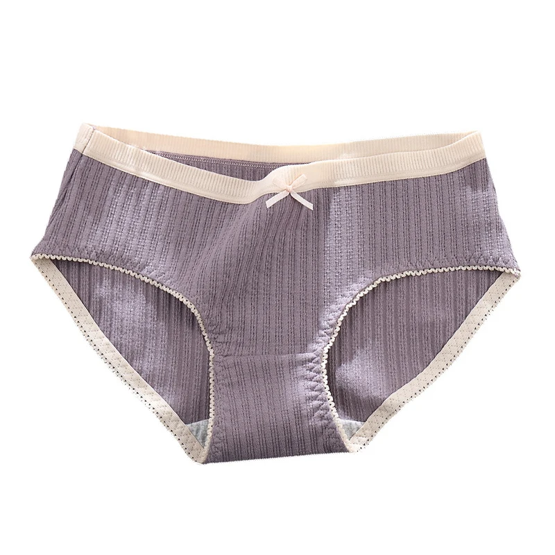 

New sale pure cotton lace Japanese Panties women autumn simple Anti-bacterial Seamless Panties lingerie traceless girls Panties