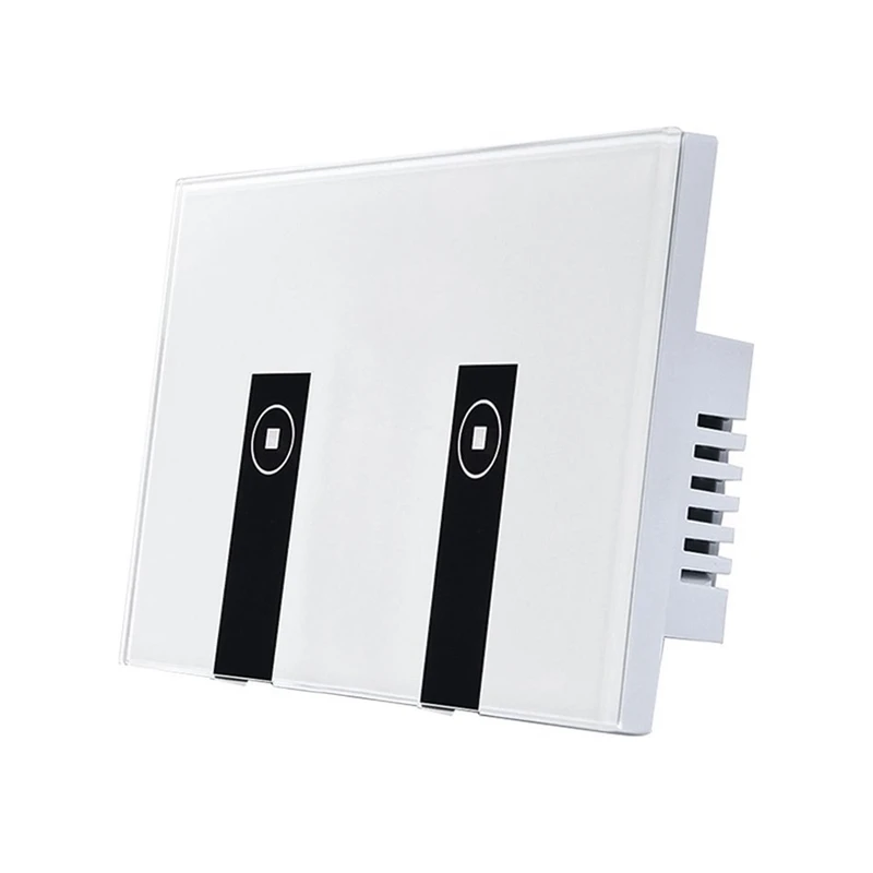 

HLZS-WiFi Smart Light Switch, 2 Switches Touch Wall Plate Alexa Light Switch, In-Wall Wireless On/Off Wall Switch, Timing, Voice