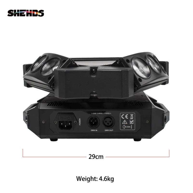 Najtaniej New Arrival MINI LED 9x10W pająk świetlny LED RGBW 16 48CH DMX światła sceniczne Dj LED pająk reflektor z ruchomą głowicą