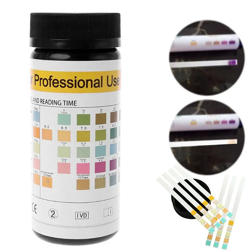 

100PCS Test Strip URS-5K Urine Ketostix Reagent Analysis Testing Strips