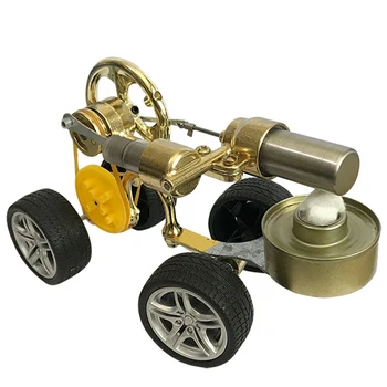 

Stirling engine car kit car walkable steam physics science external combustion small generator experimental toy model