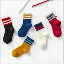 Autumn And Winter New Style Baby Socks CHILDREN'S Cotton Socks Tube Korean-style Two-Branched Socks High Quality Cotton CHILDREN