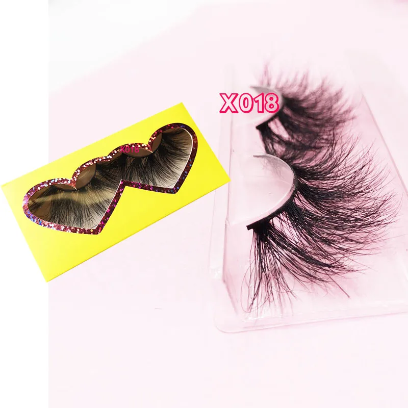 

25mm 5D False Eyelashes 25mm long Mink Hair Eyelashes reusable Natural 3D Mink Messy Popular False Eyelash Full Strip Eyelashes