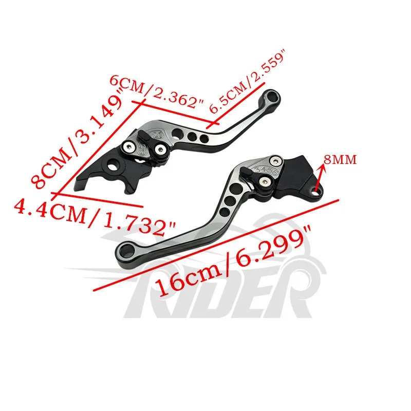 2pcs Motorcycle / Scooter / Electrical Bike GY6 125 150 GP110 High Quality Performance CNC Disc Brake Levers / Handle Levers