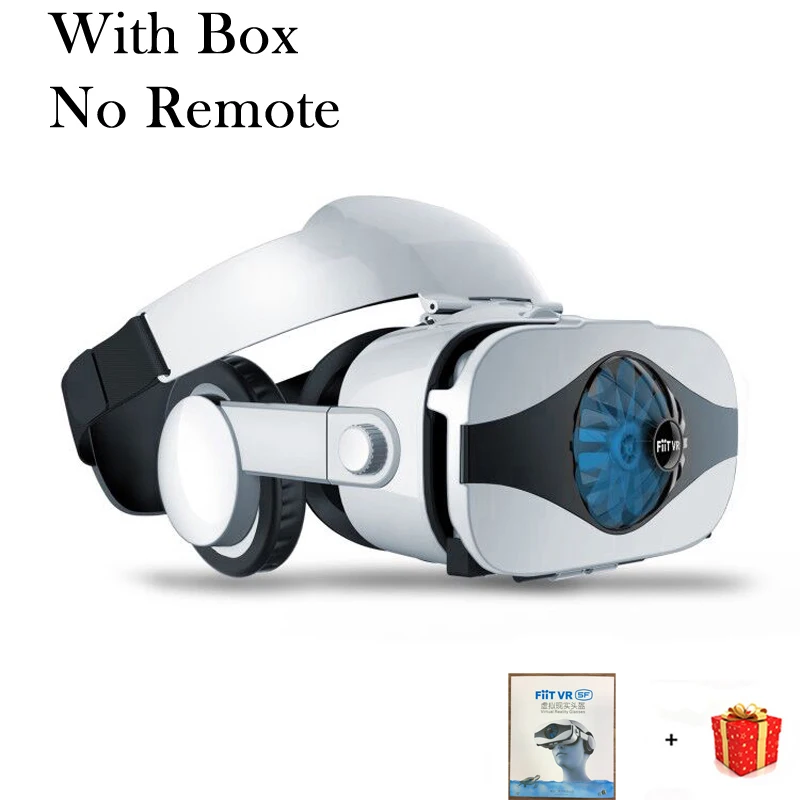 With Box No Remote Fiit 5F Viar шлем 3D VR очки Виртуальная реальность гарнитура для iPhone Android смартфон очки шлем смартфон 3 D линзы набор - Цвет: With Box No Remote