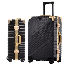 20"24"26"29'' Aluminum Frame Luggage Trolley Suitcase Hardside Rolling Luggage Suitcase Carry on Luggage Boarding Case