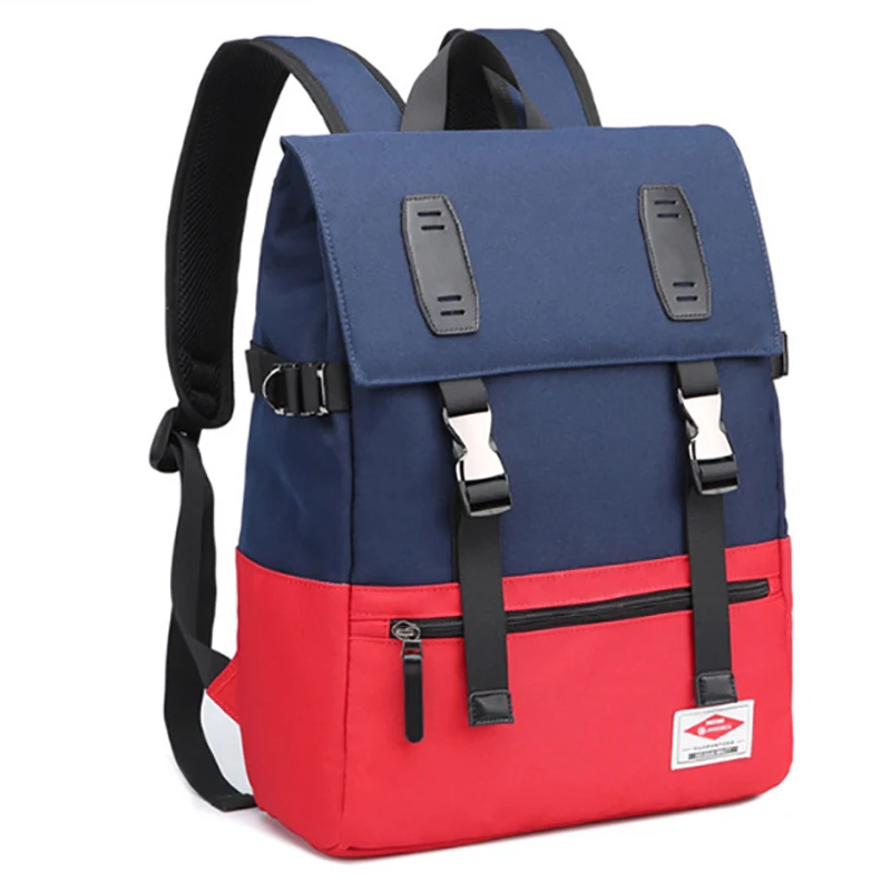

New Backpack Waterproof Wearable Outdoor Casual Versatile Contrasting Color Backpack women Travel Bag