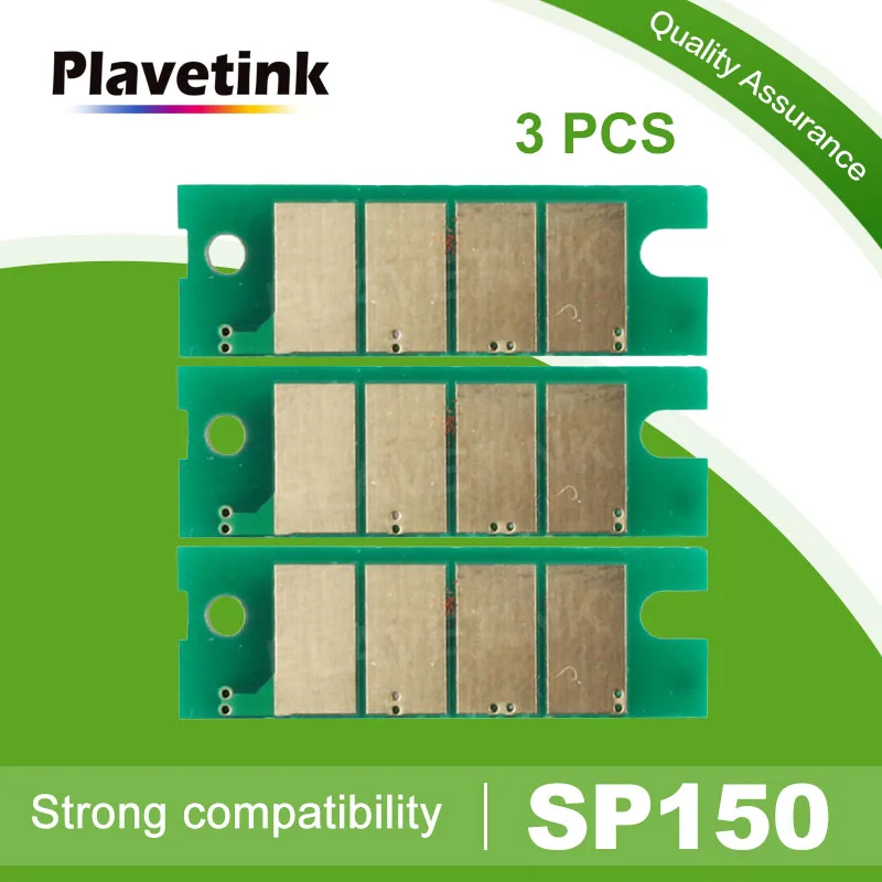 Plavetink 3 шт. sp 150he sp150he чип картриджа с тонером для Ricoh SP150 150 150SU 150sp 150SUw 150w SP150su sp150w sp150suw