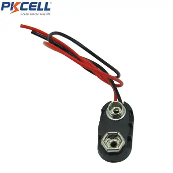 

1Pc I Type 9V Battery Case Box Holder holder Line length 15CM for 6F22 6LR61 Size Cells