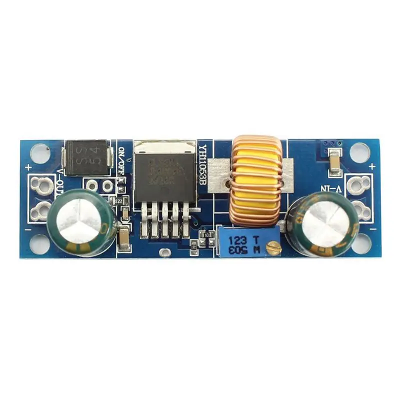 DC-DC неизолированный модуль расширения 4,5 V-32 V постоянного тока до 5 V-42 V Регулируемый 4A повышающий преобразователь постоянного тока с синий