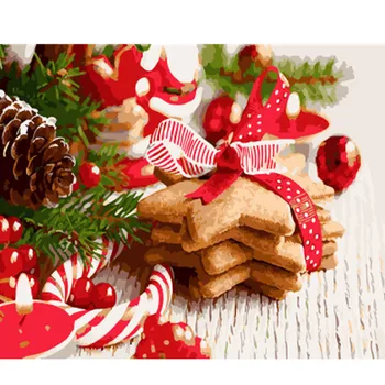 

DRAWJOY Framed Picture Christmas DIY Painting By Numbers Christmas Gift Home Decor For Living Room Hand Unique Gifts GX22294