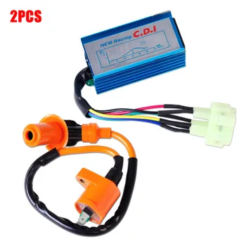 

2pcs Aluminum Racing Ignition 6 Pin Coil CDI Box For GY6 50cc 70cc 90cc 125cc 150cc Scooter ATV Go Kart