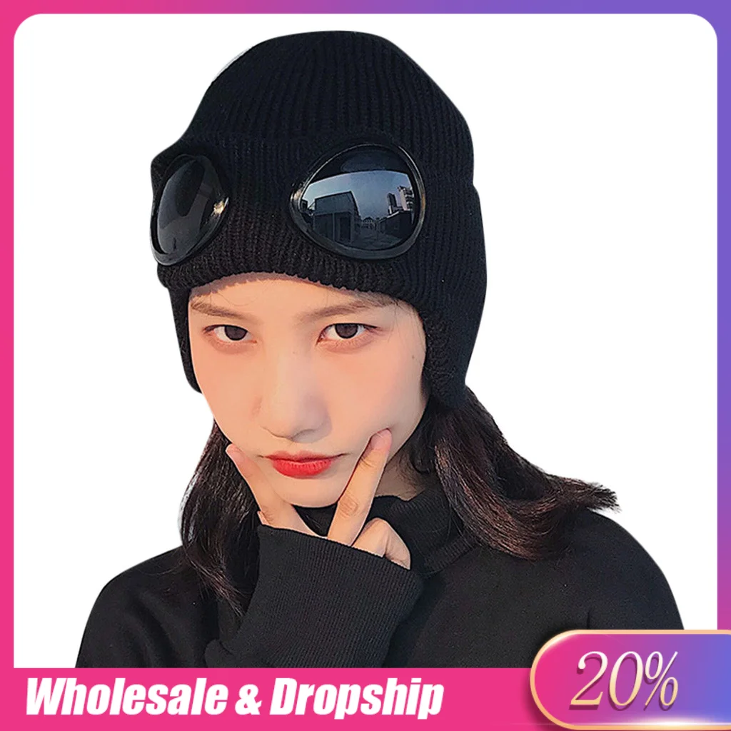 Beanie Зимние шапки czapka zimowa стеклянная женская шапка осень и зима теплая Модная плюшевая Вышивка Теплая шапка#1105