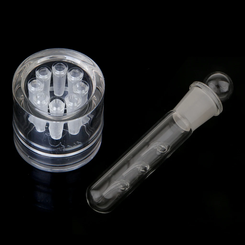 Planaria Trap Glass Worm Catch Pen Tube Trapper - Clear, Three Holes & Eight Holes