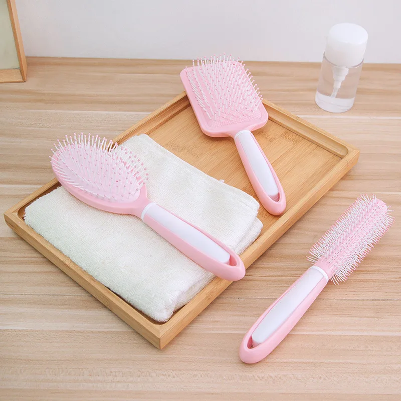 

Home Portable Pink Hair Comb Multifunctional Anti-static Air Cushion Massage Comb Plastic Nylon Tooth Beauty Comb