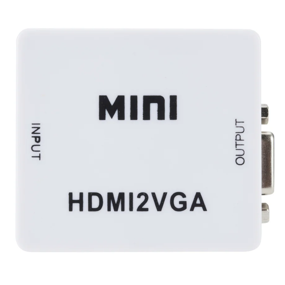Grwibeou оригинальный HD 1080P мини HDMI в VGA конвертер с аудио 2 видео адаптер Коробка для