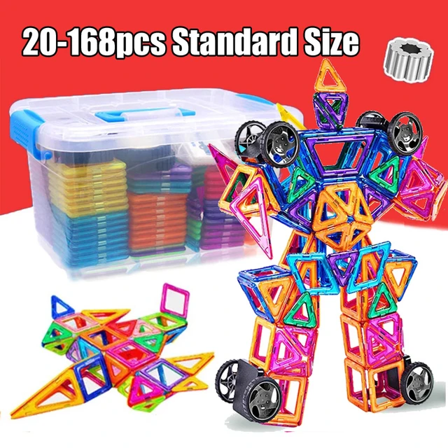 Ensemble de blocs de construction magnétiques 3D pour enfants, jouets de  créateurs magnétiques, cadeaux - AliExpress