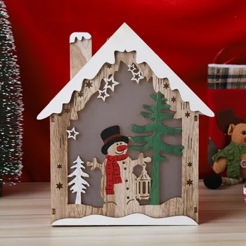 

1pcs LED Lights Christmas Small House Shape Lamp Ornaments Christmas New Year Party Home Bar Hotel Decoration Christmas Light