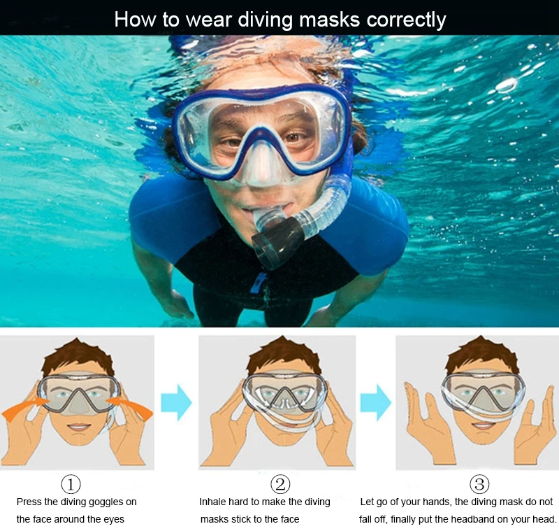 Masque De Plongée Professionnel PSDM Blanc - Taille Unique, Neuf Sous Emballage