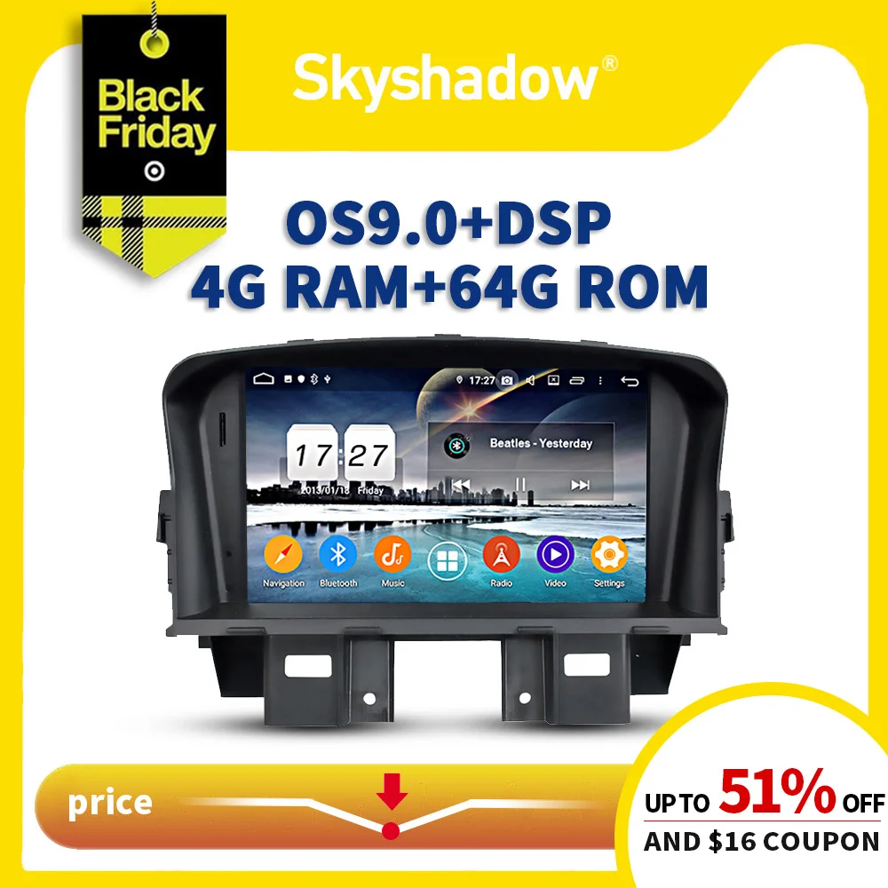 PX6 DSP ips AHD Android 9,0 4 Гб+ 64 г автомобильный dvd-плеер Wifi Bluetooth 5 RDS Авто радио gps карта для Chevrolet CRUZE 2008-2011 2012