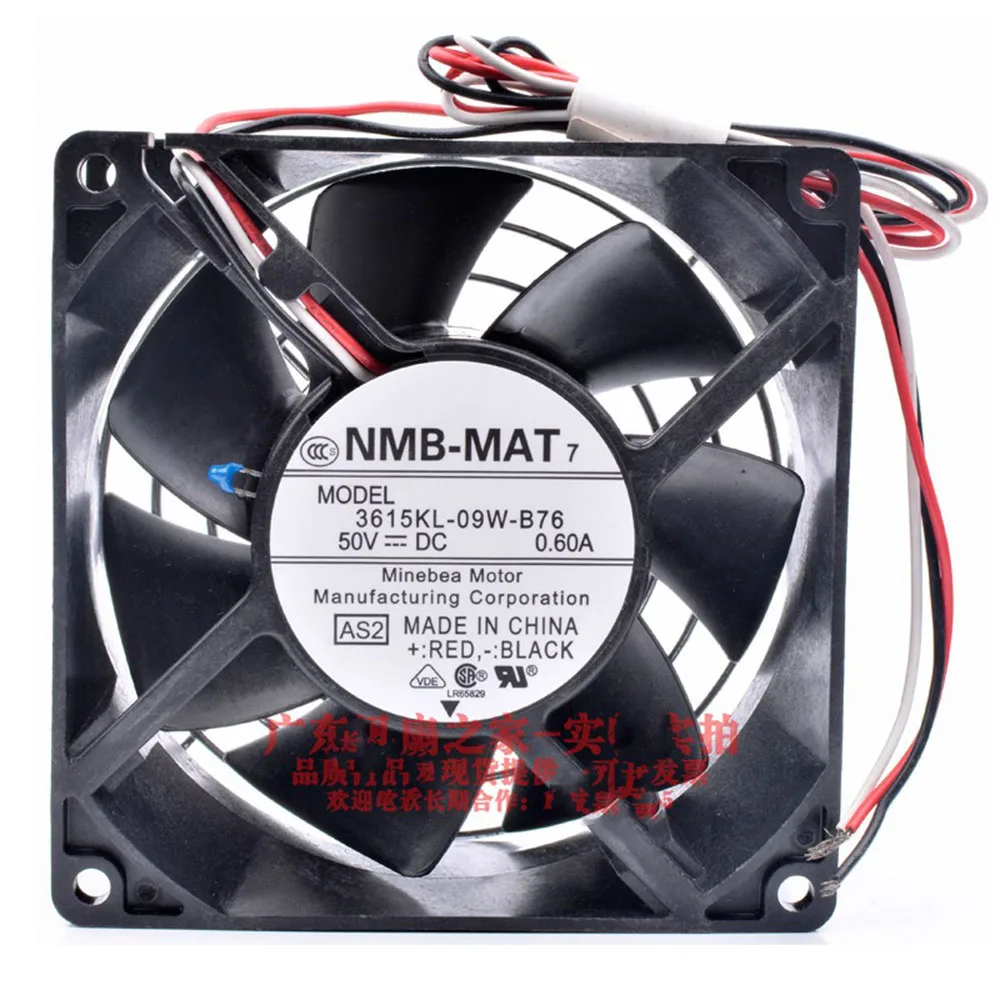 Оригинальный Для NMB 3615KL 09W B76 9 см 9038 92x92x38 мм 50В 0.60A контроль температуры вентилятор