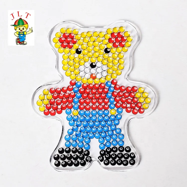 5 шт. 3D головоломки игрушки для детей Pegboards шаблоны для 5 мм Хама бусины игрушки предохранитель бусины