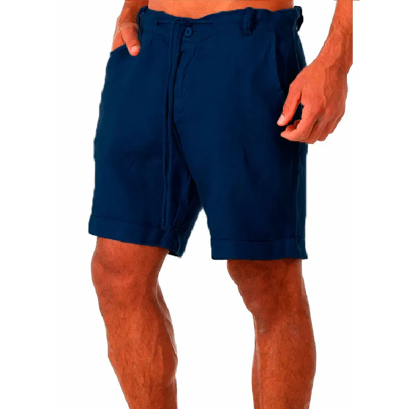 Fashion Men's Linen Shorts Men Summer Cotton Beach Short Men New Wild Leisure Loose Solid Cargo Shorts best casual shorts for men Casual Shorts