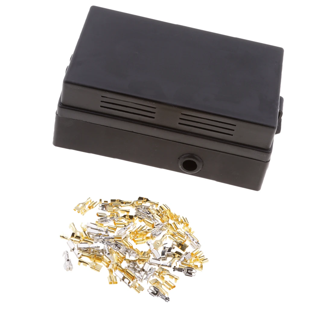10 Way Car Relay Box 12V Fuse Box 15 Way Blade Fuse Holder For Automotive Marine With Termianls